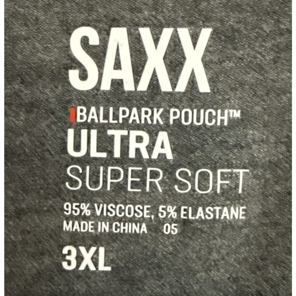 Saxx Boxer Briefs Mens 3XL Relaxed Fit Ultra Super Soft Ballpark Pouch Lot 3 NWT